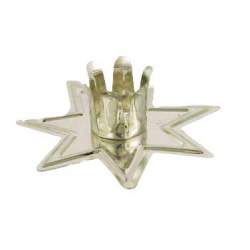 Candle Holder Silver Coloured Star  Candle Holder Silver Coloured Star